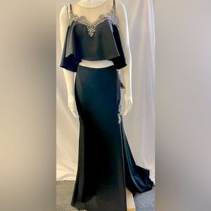 Absolutely stunning black two-piece dress